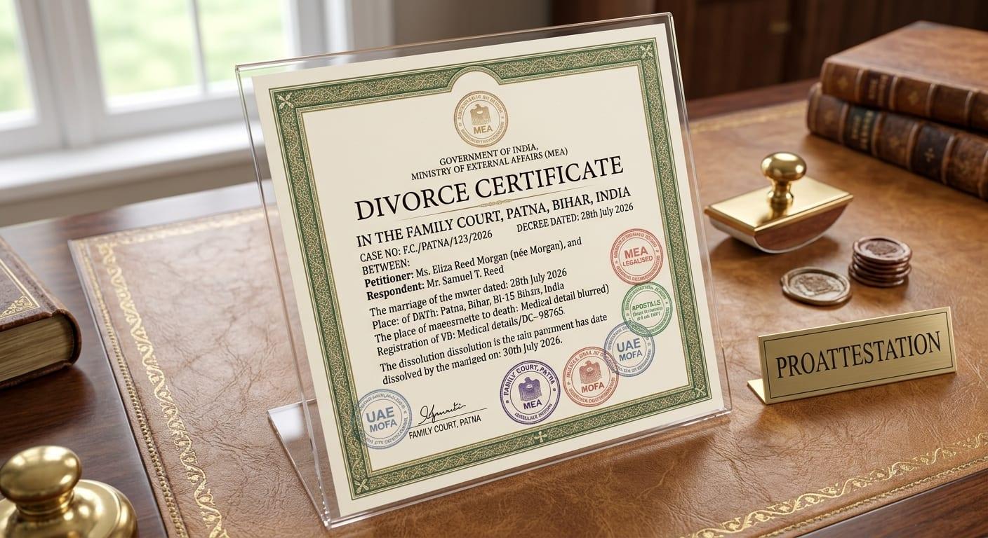 Divorce Certificate Attestation & Apostille